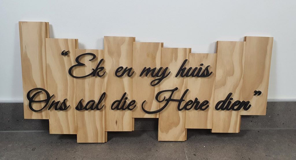 personalised wall sign customwood design handmade furniture auckland